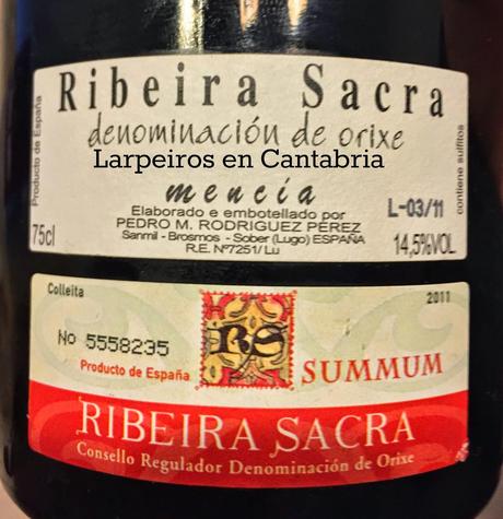 Vino Tinto Guímaro Finca Capeliños 2011: Sabe, huele, respira a Galicia