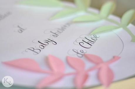 Paper flowers sign #baby #shower #craft