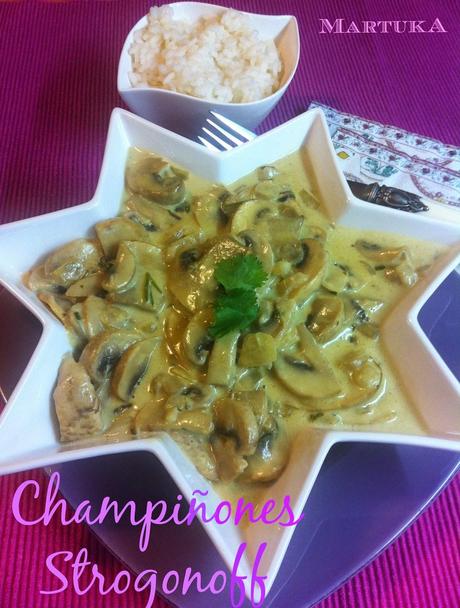 Champiñones Strogonoff