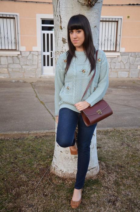 Vintage floral sweater!!!