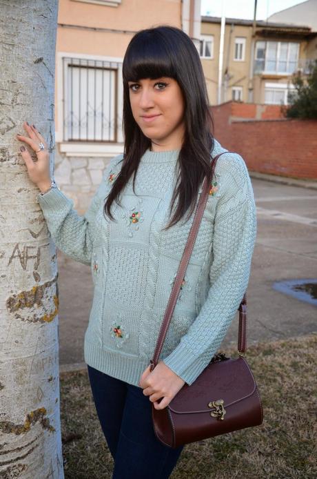Vintage floral sweater!!!