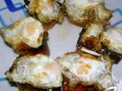 Montadito huevos codorniz