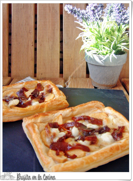 Tartaleta de manzana, boletus y queso