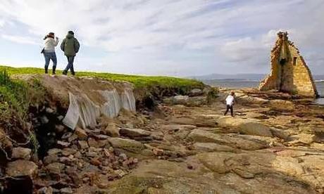 Descubren restos de la Edad del Hierro en el islote de San Martiño, en Cambados (Pontevedra)