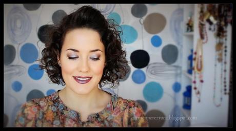 Maquillaje fácil de noche efecto escarchado