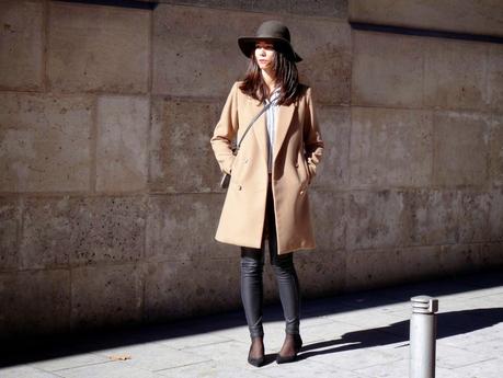 Abrigo camel de corte masculino