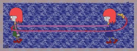 Blue PISTOL WHIPPED PRINT