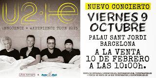 U2 darán un tercer concierto en Barcelona el 9 de octubre