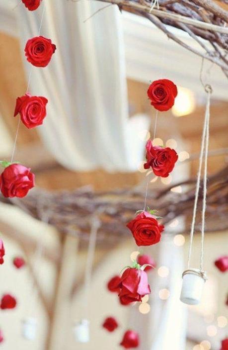 Guirnaldas de rosas preservadas, ¡un de las grandes ideas para bodas!