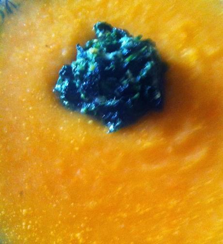 crema-de-calabaza-con-rocas-de-espinacas Crema de Calabaza con Rocas de Espinacas