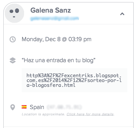 Ganador del sorteo