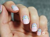 Uñas decoradas secillas flores paso