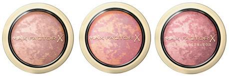 Novedades de Max Factor, nuevos coloretes y labiales. Novedades de Max Factor, nuevos coloretes y labiales.