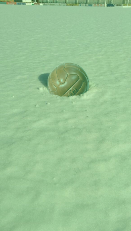 BALÓN PASADO POR NIEVE