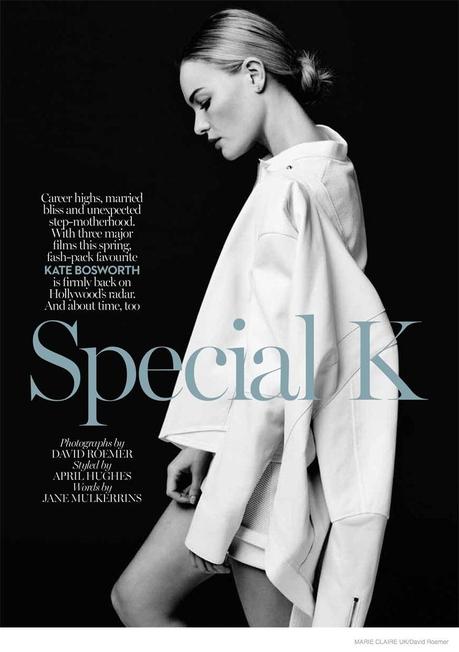 Kate Bosworth elije un estilo minimal para Marie Claire