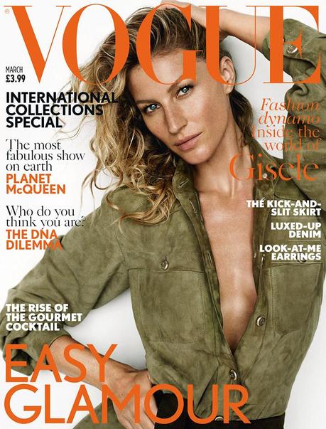 Gisele Bundchen portada de Vogue Reino Unido con un look de Chanel