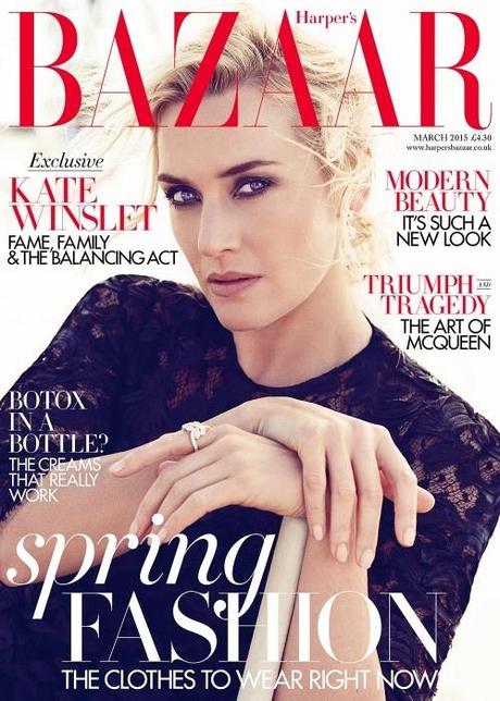 Kate Winslet nueva portada de Harper's Bazaar Reino Unido después de dar a luz