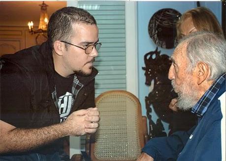Encuentro de Fidel con Randy Perdomo García, presidente de la FEU cubana [+ fotos]