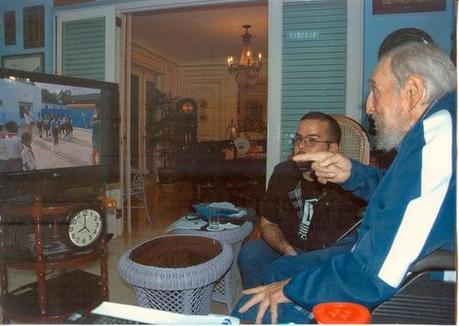 Encuentro de Fidel con Randy Perdomo García, presidente de la FEU cubana [+ fotos]