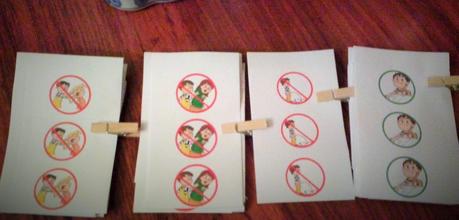 Pegatinas para contar. Modificando conductas.