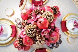 pomegranate-wedding-ideas-centerpiece