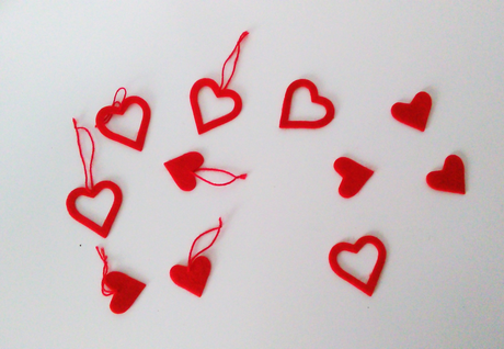 RAMAS SECAS DECORADAS PARA UN SAN VALENTIN LOWCOST