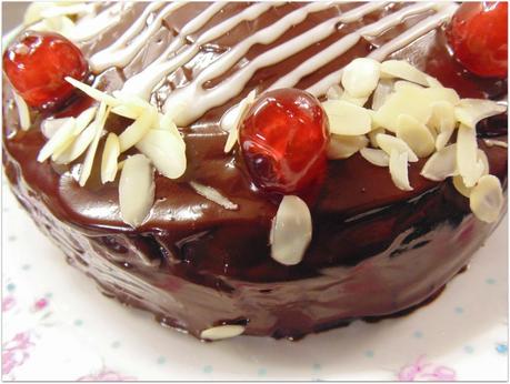 Cherry & Chocolate sponge cake