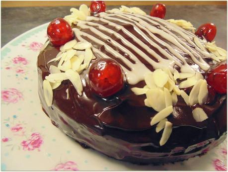 Cherry & Chocolate sponge cake