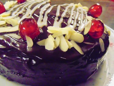 Cherry & Chocolate sponge cake