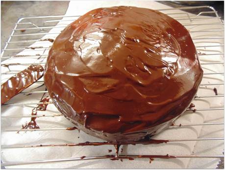 Cherry & Chocolate sponge cake