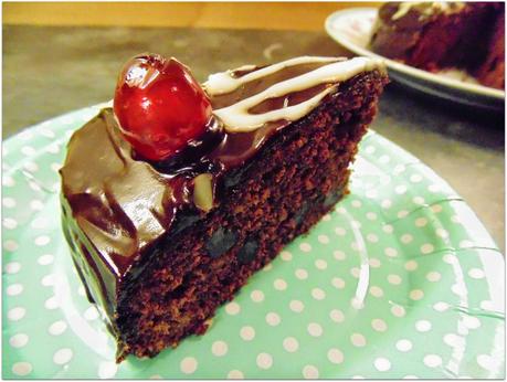 Cherry & Chocolate sponge cake