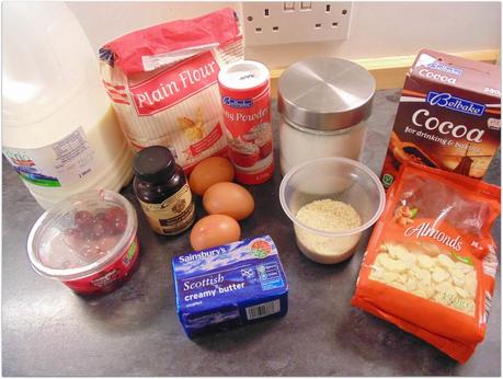 Cherry & Chocolate sponge cake