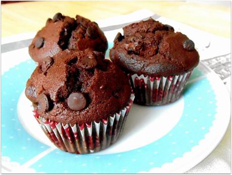 Choco-muffins con nueces y mascarpone