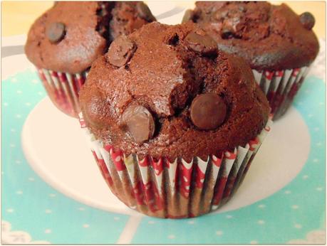 Choco-muffins con nueces y mascarpone