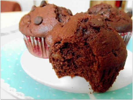Choco-muffins con nueces y mascarpone