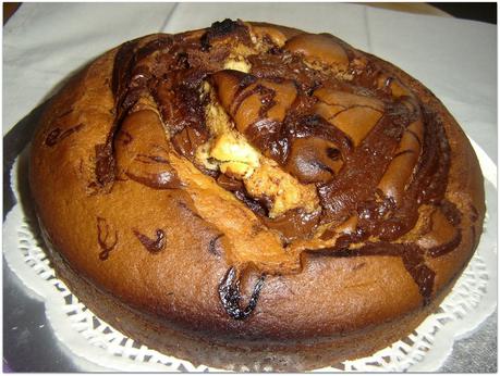 Tarta esponjosa a la nutella