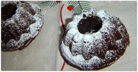 Mini Bundt Cakes de jengibre y chocolate