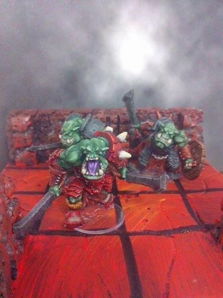 Orcos y goblins pintados del HQ 25ª Aniversario