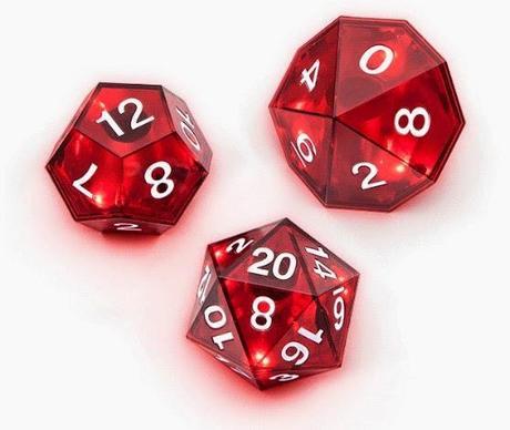 Dados que se iluminan cuando haces criticos!