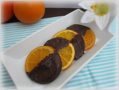 NARANJAS CONFITADAS CON CHOCOLATE