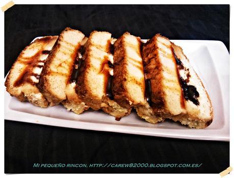 Bizcocho con flan de huevo