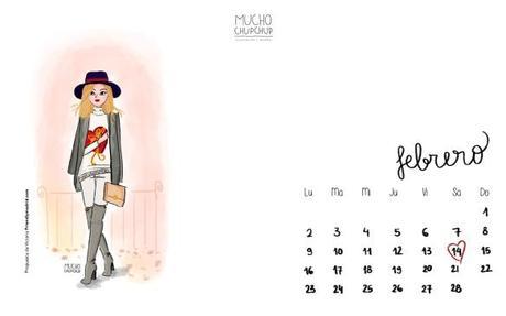 Nuevo mes, nuevo salvapantallas! Febrero, el mes del amor <3 calendario salvapantalla febrero