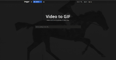 Imgur y su aplicación video to gif.