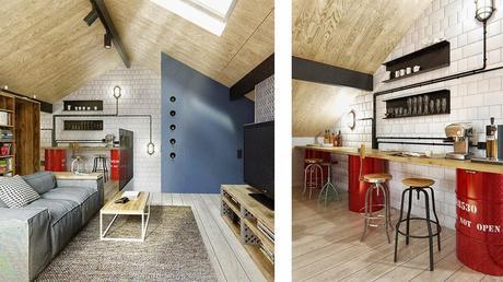 Mezclando el estilo industrial con el nórdico