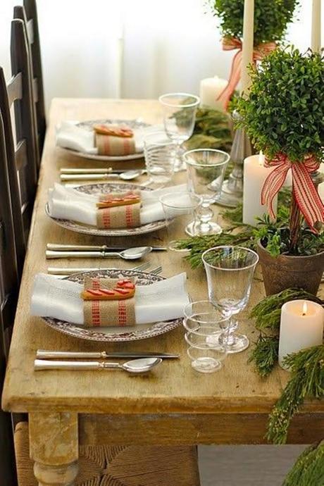 10 imágenes para crear una bonita mesa para Navidad