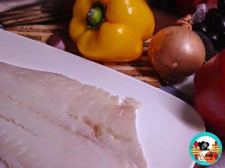 Bacalao al horno con verduras