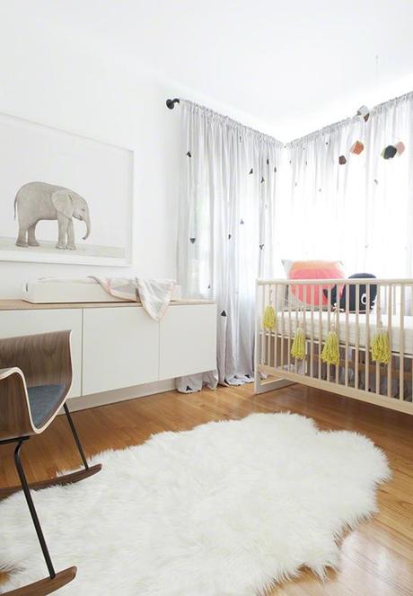 Elefantes en nuestra decoracion. Un dormitorio infantil delicado