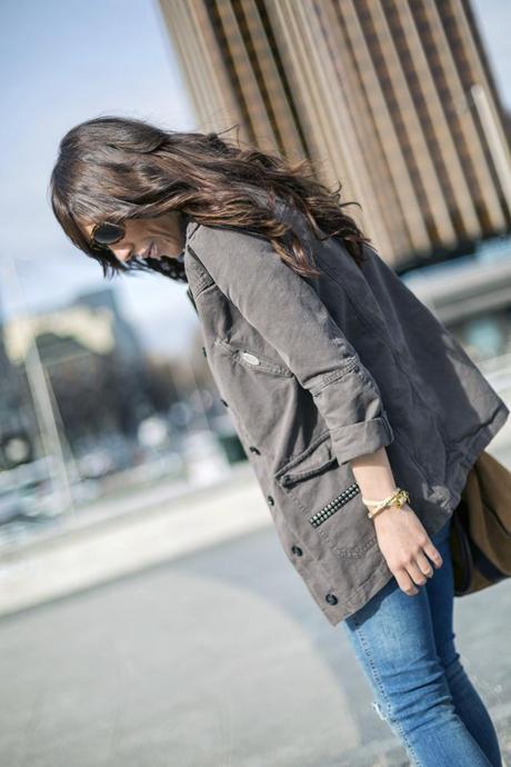 street style barbara crespo howsty boots jeans plaza colon madrid fashion blogger outfit blog de moda