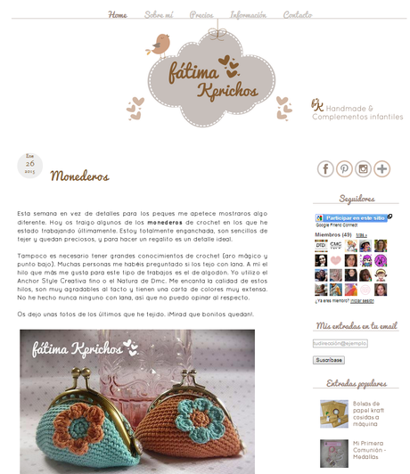 Diseño de Blogs de Blogger -Octubre / Enero-