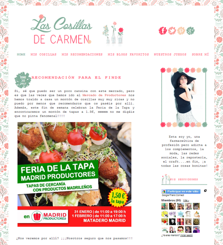 Diseño de Blogs de Blogger -Octubre / Enero-